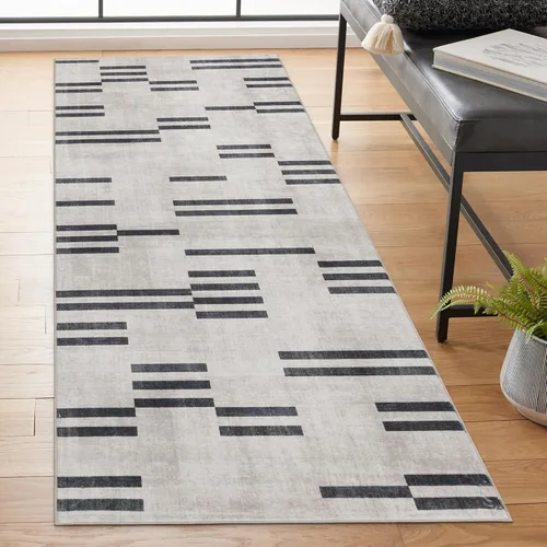 Miniatura 30 de ReaLife Rugs Alfombra Pasillo Lavable a Máquina - Sala de Estar Dormitorio Baño Cocina Entrada Oficina - Acolchada Pelo Bajo Resistente a Manchas