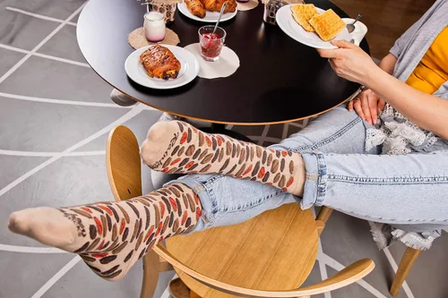 Miniatura 5 de Rainbow Socks - Calcetines de tarro de café novedosos para hombre y mujer, 2 pares