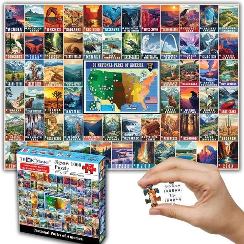 Miniatura 17 de Think2Master Rompecabezas de historia mundial de las civilizaciones antiguas de 1000 piezas de gran formato para niños mayores de 13 años