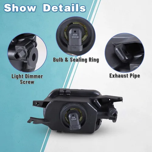 Miniatura 4 de Conjunto de luz antiniebla para Mercedes Benz W203 Clase C/Mercedes Benz C200 C240 C320 C230 SL500 /SL550/SLK350 OEM reemplazo antiniebla lámparas