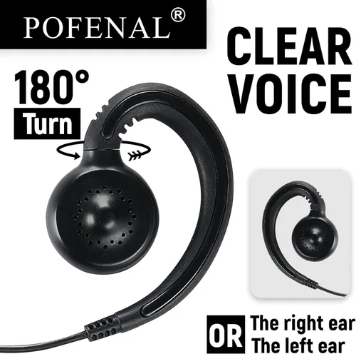 Miniatura 5 de RDM2070D CLS1110 CLS1410 Auricular Walkie Talkie de un solo cable compatible con Motorola CP200 GP2000 XU1100 PRO1150 MU12 Radio con micrófono PTT 1