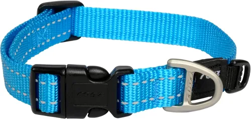 Miniatura 12 de Collar reflectante para perros medianos, ajustable de 12 a 17 pulgadas, color negro