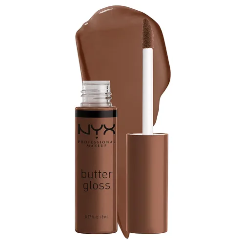 Miniatura 57 de NYX MAQUILLAJE PROFESIONAL Brillo de mantequilla, brillo de labios no pegajoso - crema brulée (natural)