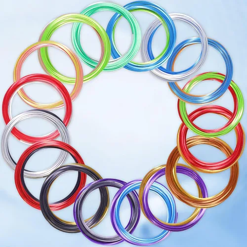 Miniatura 3 de MIKA3D 2 Envases de muestra de recambio de filamento de seda PLA de dos colores en 1, 16 sedas diferentes de seda PLA de dos colores, cada una de 4