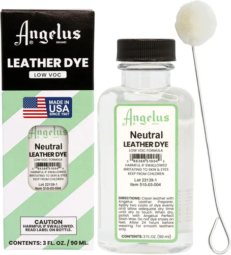 Miniatura 10 de Tinte de cuero Angelus - Tinte de cuero flexible para zapatos, botas, bolsos, manualidades, muebles y más 3oz, aplicador incluido (Azul)