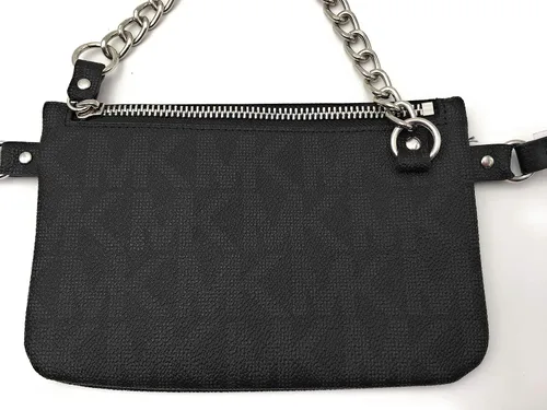 Miniatura 3 de Michael Kors Riñonera MK Signature Marrón, Negro