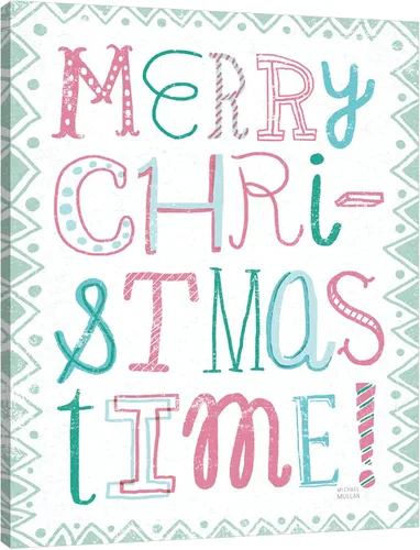 Jaxson Rea "Merry Christmastime Vintage Gallery Wrapped Canvas by Michael Mullan, 16" x 20"