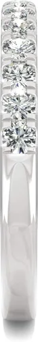 Miniatura 5 de Alianza de boda redonda Forever One de oro blanco de 14 quilates, 0.29 quilates DEW por Charles & Colvard