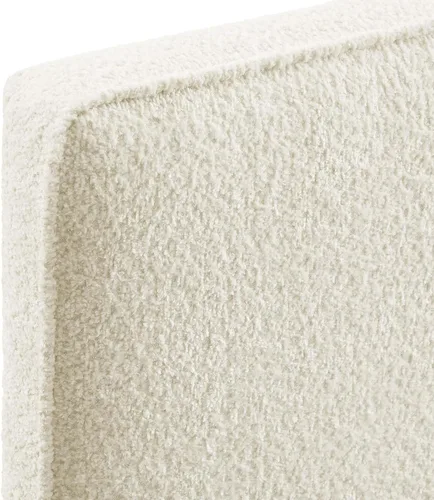 Miniatura 8 de Modway Lindee - Cabecero tapizado tamaño individual con tela de boucle pizarra, cabecero estilo almohada para habitación de niños o dormitorio