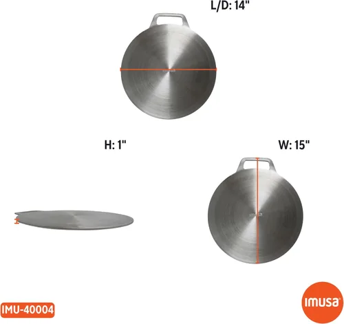 Miniatura 8 de IMUSA Budare/plancha de aluminio de 14 pulgadas