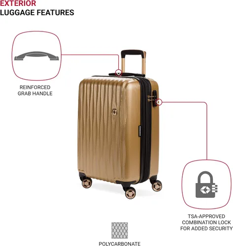 Miniatura 3 de SWISSGEAR 7272 - Maleta rígida y expandible con ruedas giratorias