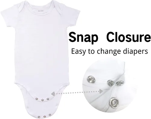 Miniatura 10 de GUISBY Body de manga corta para bebé, rayón de verano, recién nacido, niños y niñas, 0-24 meses