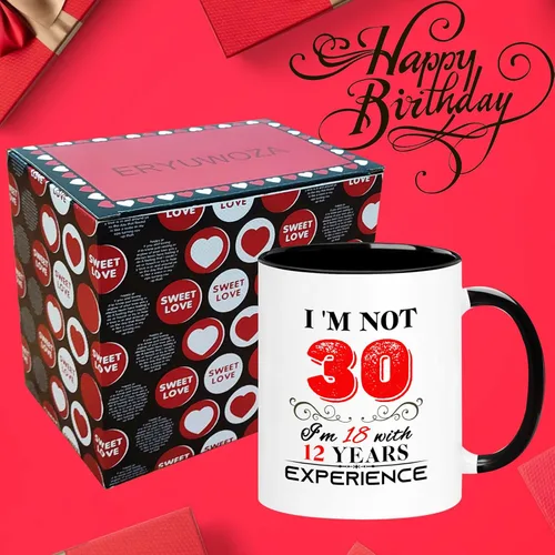 Miniatura 5 de Taza de 30 cumpleaños para mujeres y hombres, regalos de cumpleaños de 30 años para mamá, papá, esposa, marido, hija, hermana, mejores amigos, 30