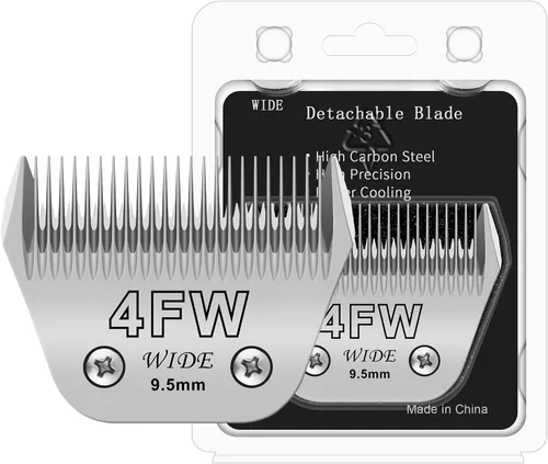 Miniatura 7 de 7FW - Cuchilla ancha para aseo de perros, cuchillas desmontables para el aseo de perros, compatibles con Andis, Oster A5, Wahl km10 Clippers.