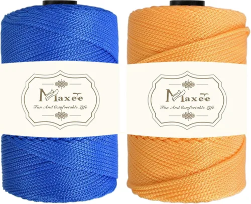 Miniatura 9 de Cordón de macramé premium de poliéster 3 mm × 218 yardas, cordón de macramé 100% polipropileno de 3 mm, ideal para crochet, colgadores de pared, 30
