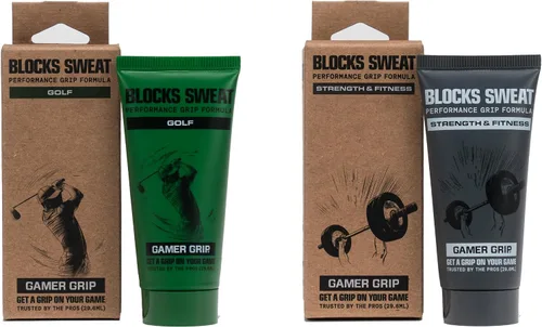 Gamer Grip Paquete de loción de agarre de golf y fitness, sin tiza, agarre más fuerte