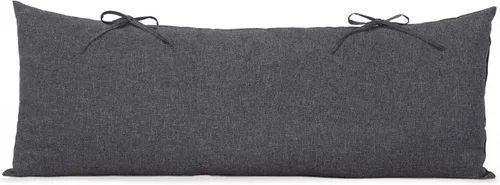 Miniatura 8 de SUNCREAT Almohada de hamaca desmontable extra grande para exteriores con lazos, café