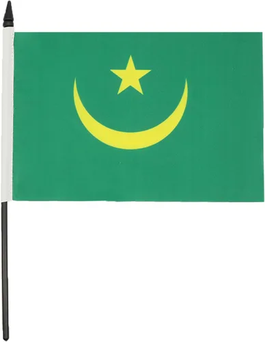 Miniatura 278 de AZ FLAG Sierra Leone Bandera de mesa 5'' x 8'' - Bandera de escritorio de Sierra Leona 21 x 14 cm - Bastón y base de plástico negro