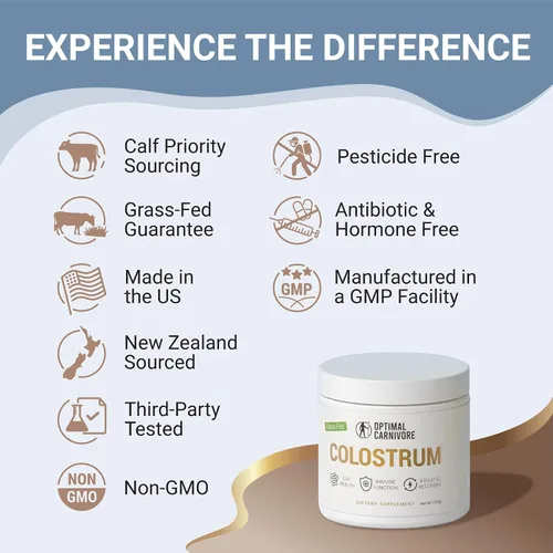 Miniatura 2 de Polvo de calostro alimentado con hierba, calostro bovino sin sabor para humanos, suplemento de calostro en polvo para la salud intestinal, apoyo