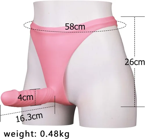 Miniatura 4 de SUAISKR Consolador de tanga de silicona, juguetes sexuales masculinos para hombres homosexuales, masturbación con polla, accesorios sexuales
