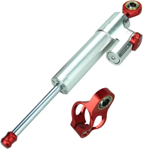 Miniatura 25 de Amortiguador de dirección universal ajustable para motocicleta, compatible con GSXR 600 750 GSR750(K4) 2001-2005, GSXR600 2006-2010, GSXR1000