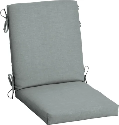 ARDEN - Cojín para silla de comedor exterior de 20 x 20 pulgadas, resistente al agua y a la decoloración, para patio, comedor o mecedora, en gris