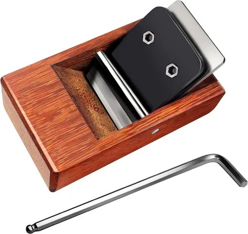 Miniatura 3 de Cepilladora de mano, cepilladora plana de mano de bloque perfecta para carpintería, recorte, cepillado de madera, alisado de superficies Rojo-4