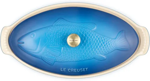 Miniatura 2 de Le Creuset - Cacerola de cerámica Heritage para pescado, 1.7 cuartos de galón, Marsella Marseille