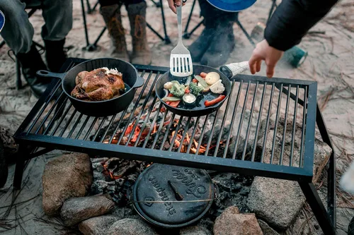 Miniatura 3 de Stansport Parrilla de Campamento Portátil de Acero con Revestimiento en Polvo