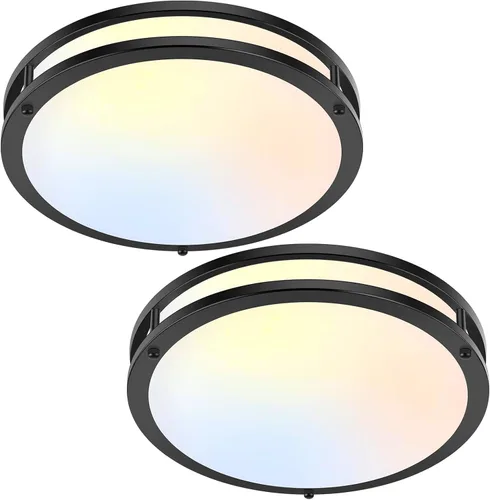 Miniatura 11 de Lámpara de techo LED de montaje empotrado de 36 W, lámpara de techo LED de 13 pulgadas 3600 LM, lámpara de techo moderna 2700 K/3000 K/4000 K/5000
