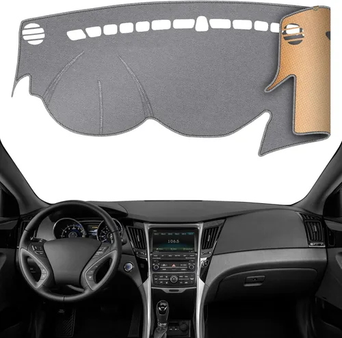 Miniatura 11 de Cubierta de tablero Tapete de salpicadero Compatible con Hyundai Tucson 2015-2010, 2015 IX35 (para transmisión manual izquierda), tapete