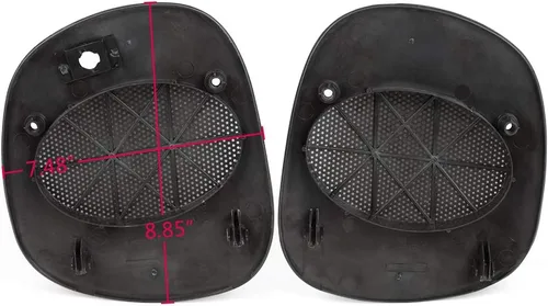 Miniatura 2 de PIT66 Cubierta de parrilla para altavoz frontal compatible con Chevy Blazer 98-05/98-05 GMC Jimmy rejilla negra