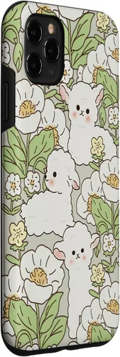 Miniatura 3 de Funda para iPhone 11 Pro Max con diseño de margaritas y cordero, flores de granjero