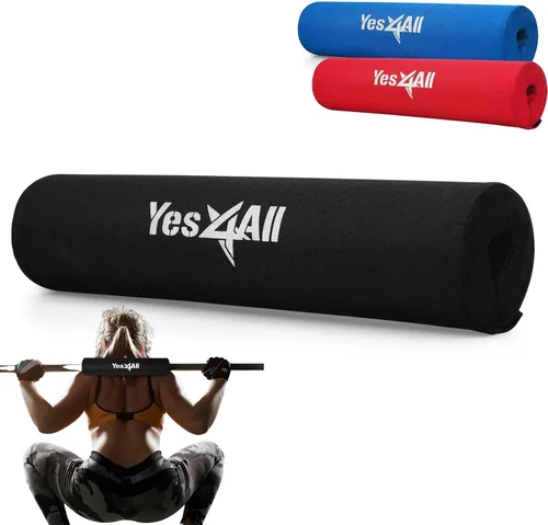 Miniatura 13 de Yes4All Ergonomic Foam Bar Pad, Olympic Barbell Squat & Neck Pad for Squats, Hip Thrusts & Weight Lifting Bar B. Almohadilla de barra