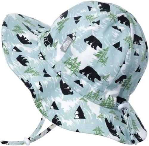 Miniatura 33 de JAN & JUL Sombrero de sol de algodón UPF 50+ con ala ancha para niñas pequeñas