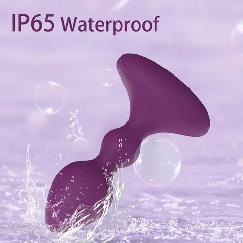 Miniatura 4 de Vibrador de enchufe anal, masajeador de próstata, juguetes masculinos, masturbador femenino de vibración de 10 frecuencias, control remoto