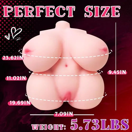 Miniatura 2 de Qiezi Muñeca sexual masturbadora masculina, juguetes sexuales de 6.6 libras, muñeca de amor con pechos grandes y bocas sexuales, juguete sexual