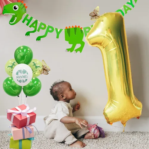 Miniatura 2 de Globos de helio de 40 pulgadas con dígitos dorados para fiesta de cumpleaños., Número 0, 40 pulgadas, número 0 oro 7