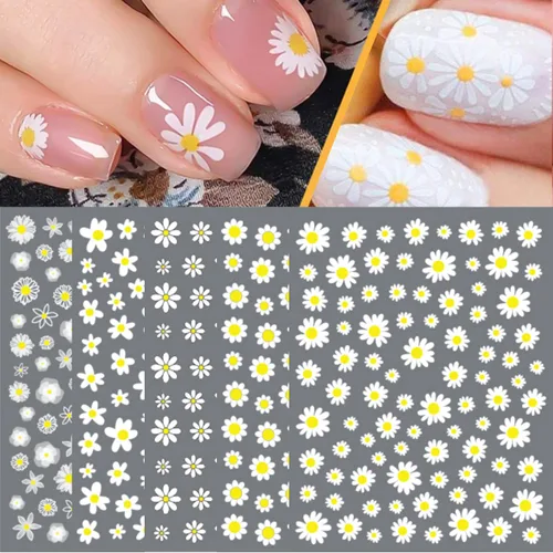 Miniatura 13 de 6 hojas de calcomanías de arte de uñas en relieve dorado 5D, marco geométrico irregular, diseño de calcomanías huecas para uñas, autoadhesivas