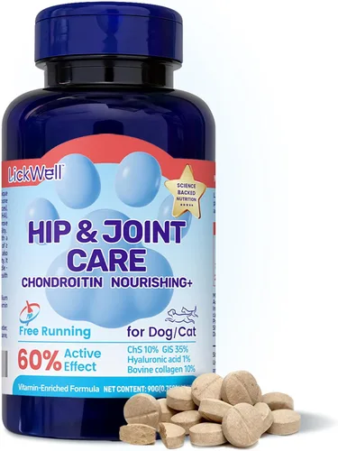 Glucosamina para perros, suplemento de cadera y articulaciones para perros y gatos, glucosamina condroitina para perros apoya la salud de las