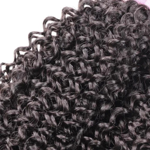 Miniatura 6 de Original Queen 100% Cabello Humano Brasilero Sin Procesar, Virgen, Rizado y Ondulado Tejido, 4 Paquetes de Extensiones de Cabello Rizado Profundo