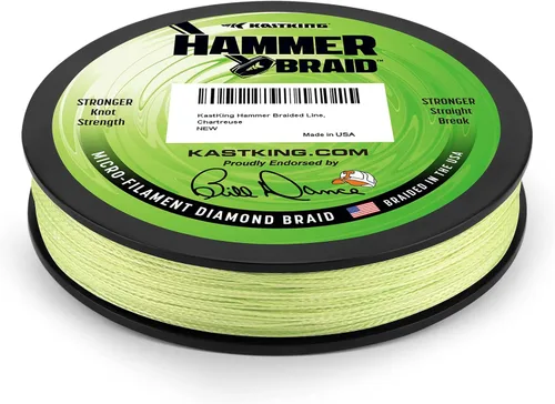 Miniatura 12 de KastKing Línea de pesca con trenza de martillo, línea trenzada resistente a la abrasión, fabricada en los Estados Unidos, línea superline de C