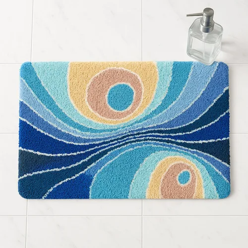 Miniatura 5 de Milky Way - Tapete de baño suave, absorbente de agua, antideslizante, lavable a máquina
