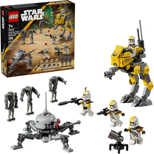 LEGO Star Wars Paquete de Batalla del 327º Cuerpo Estelar de Clone Troopers - Juguete de Construcción - Set de Juego de Rol para Niños y Niñas,