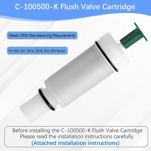 Miniatura 7 de Paquete de 2 cartuchos de válvula de descarga C-100500-K, para cartuchos 500, 501, 501A, 501B, 503, 504, 503/504, cartucho compatible con tanque