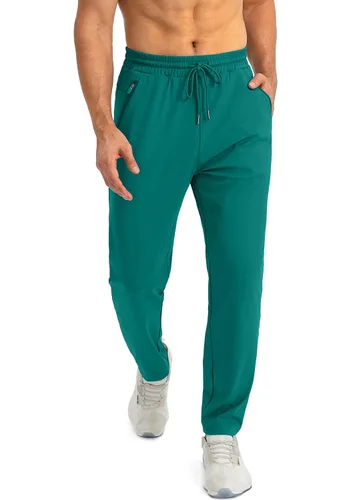 Miniatura 2 de G Gradual Pantalones deportivos para hombre con bolsillos con cremallera, pantalones deportivos cónicos para entrenamiento, correr, correr
