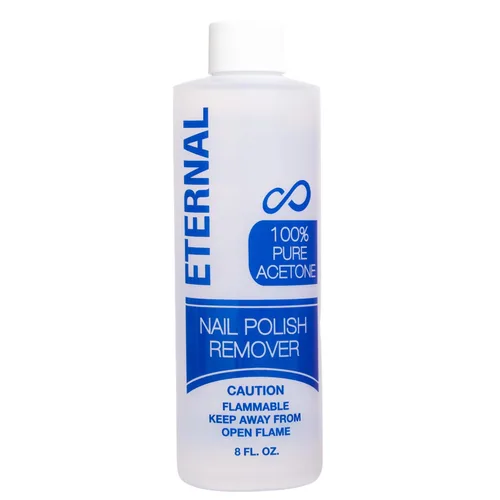 Eternal - Acetona pura al 100% – Removedor de esmalte de uñas rápido y profesional, ultra potente, para uñas naturales, gel, acrílico, laca y