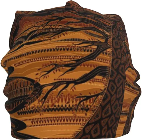 Miniatura 42 de Gorro africano holgado para adultos, tejido elástico, de calavera, gorro de invierno para exteriores para mujeres y hombres