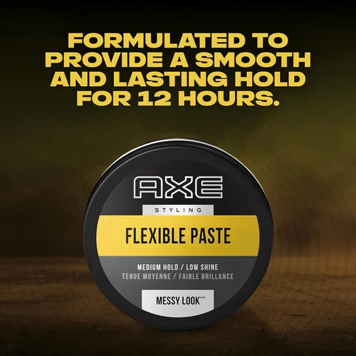 Miniatura 3 de AXE Styling - Pasta flexible para el cabello, aspecto urbano desordenado, 2 unidades para una textura instantánea, mejora el peinado fácil de 2.64