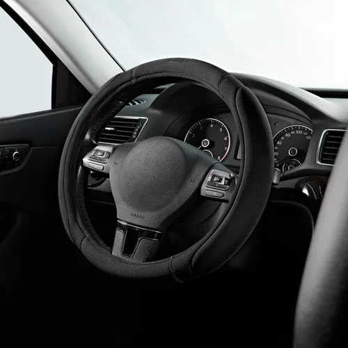 Skechers - Funda para volante de automóvil con espuma viscoelástica, funda antideslizante para volante de 14.5-15 pulgadas, diseño cómodo y seguro,